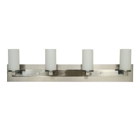 4-Light Satin Pewter/Polished Nickel Mercer Sconce